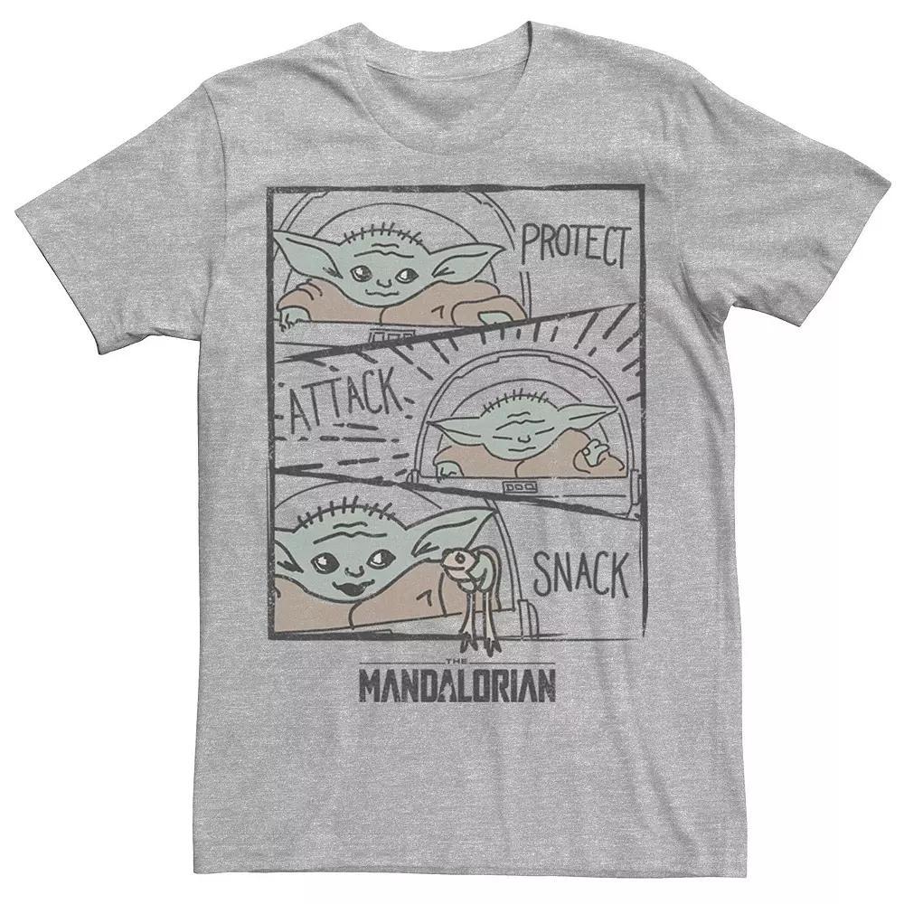 Men's Star Wars The Mandalorian The Child Protect Attack Snack Tee,  Product Image
