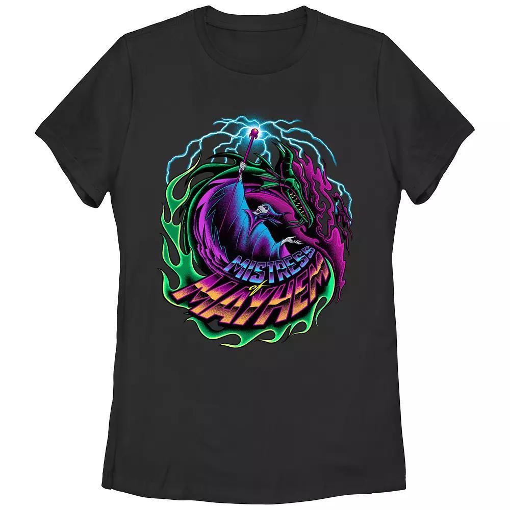 Disney Villains Sleeping Beauty Maleficent Mistress Of Mayhem Juniors' Graphic Tee, Girl's,  Product Image