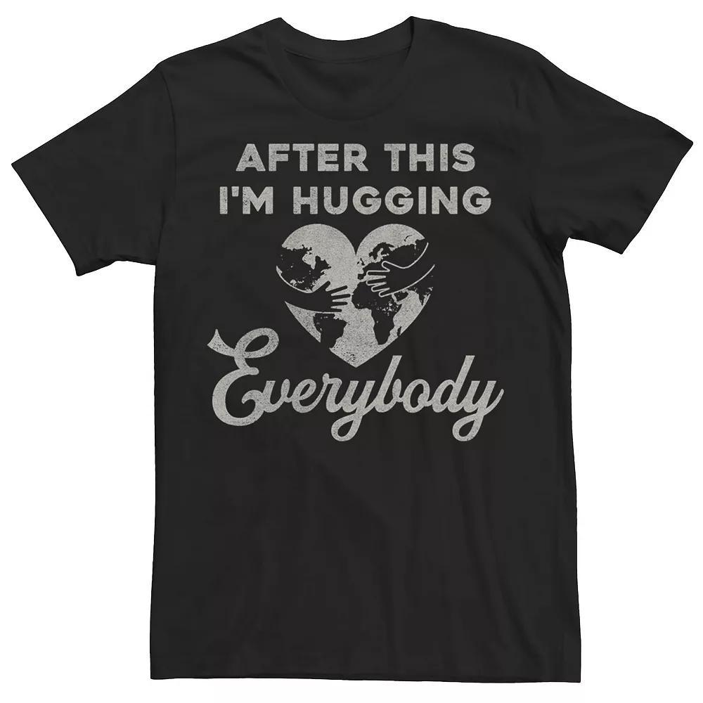 Men's After This I'm Hugging Everybody Earth Shaped Heart Tee, Boy's,  Product Image