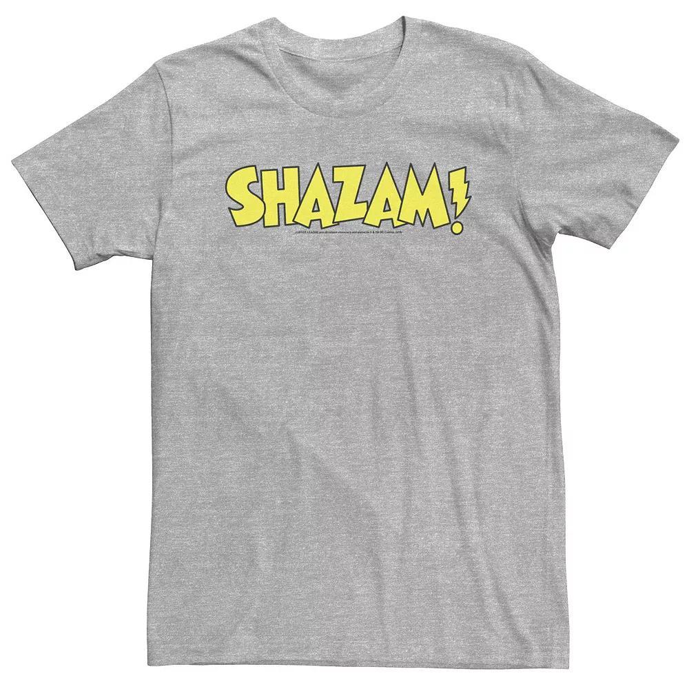 Big & Tall DC Comics Shazam! Bold Text Logo Tee, Men's,  Product Image