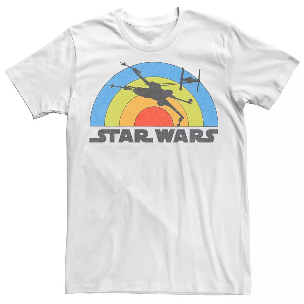 Men's Star Wars X-Wing Rainbow Silhouette Tee,  Product Image