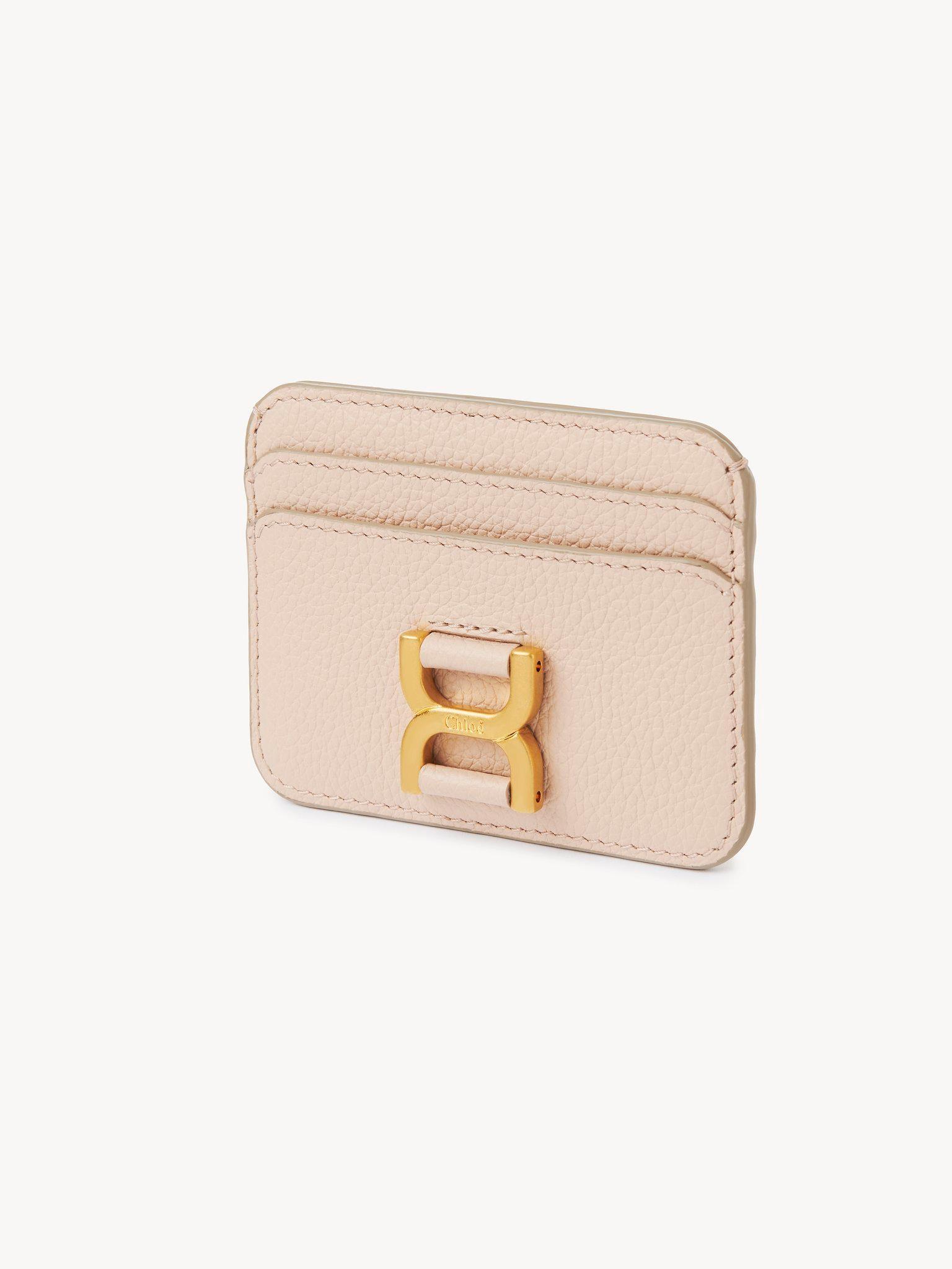 Marcie card holder in grained leather Product Image