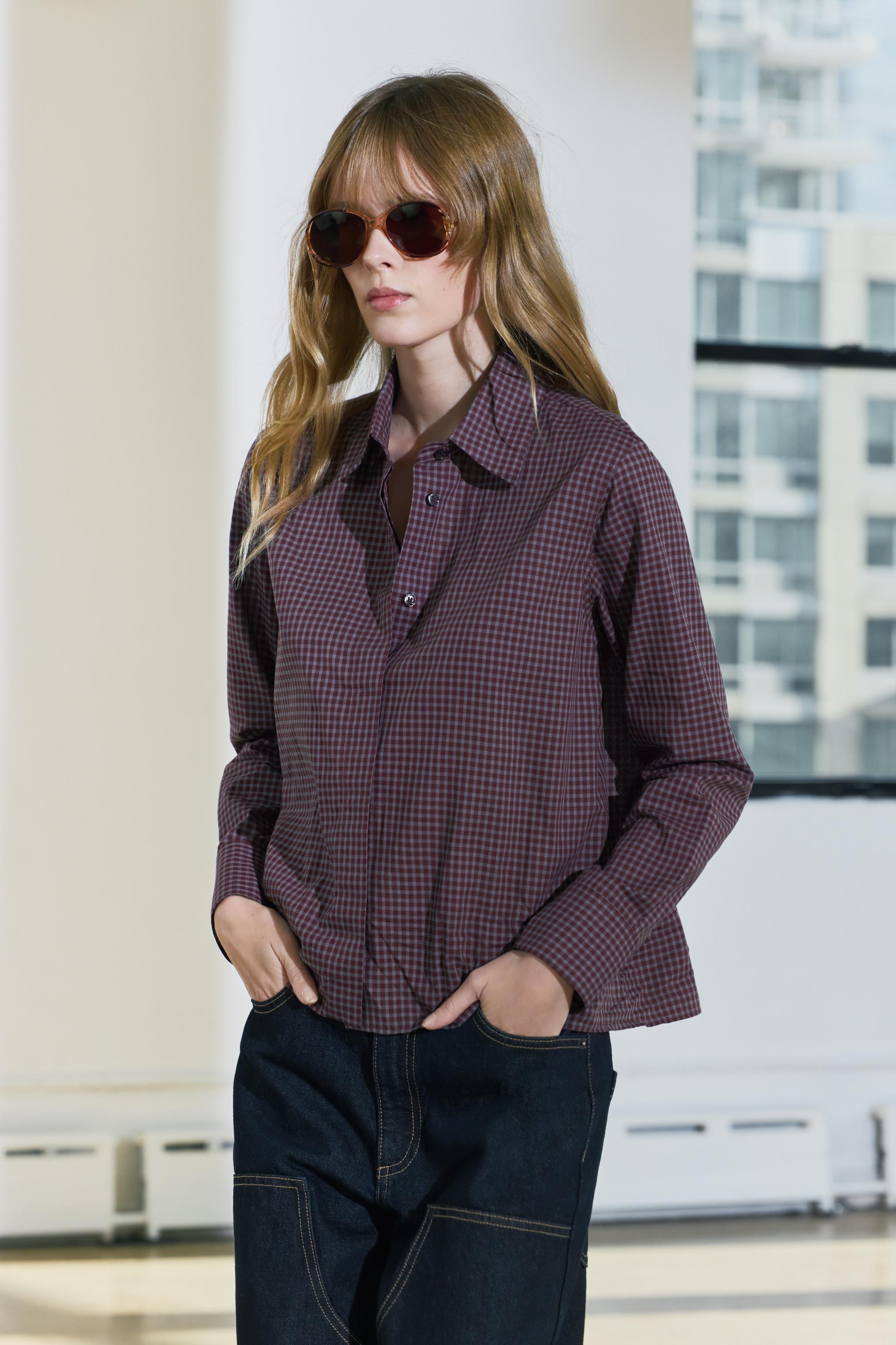 CHECKERED SHIRT ZW COLLECTION Product Image