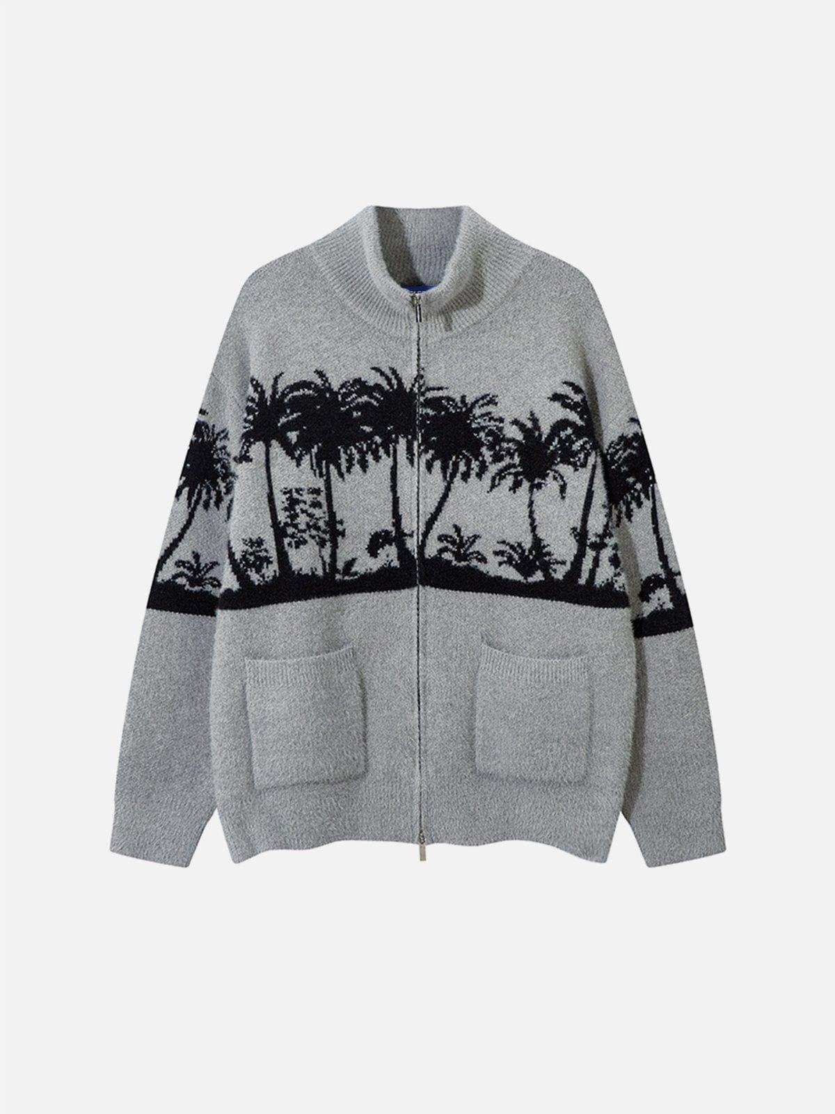 Aelfric Eden Coconut Tree Zip Up Cardigan Product Image