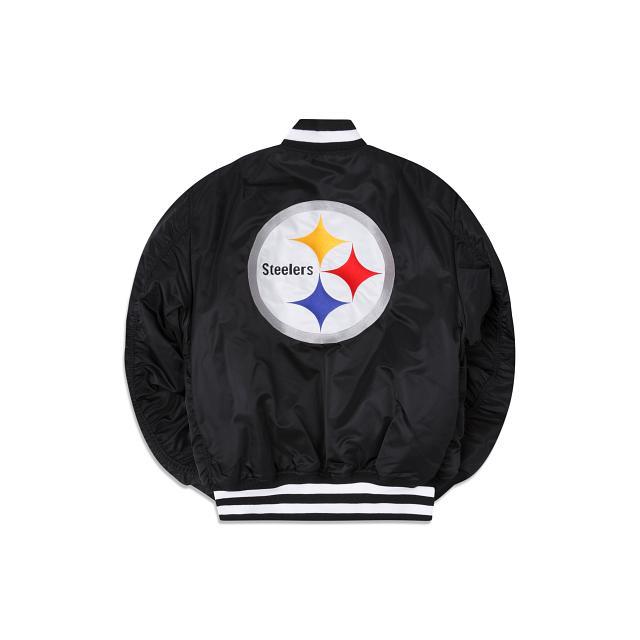 Alpha Industries X Pittsburgh Steelers MA-1 Bomber Jacket Male Product Image