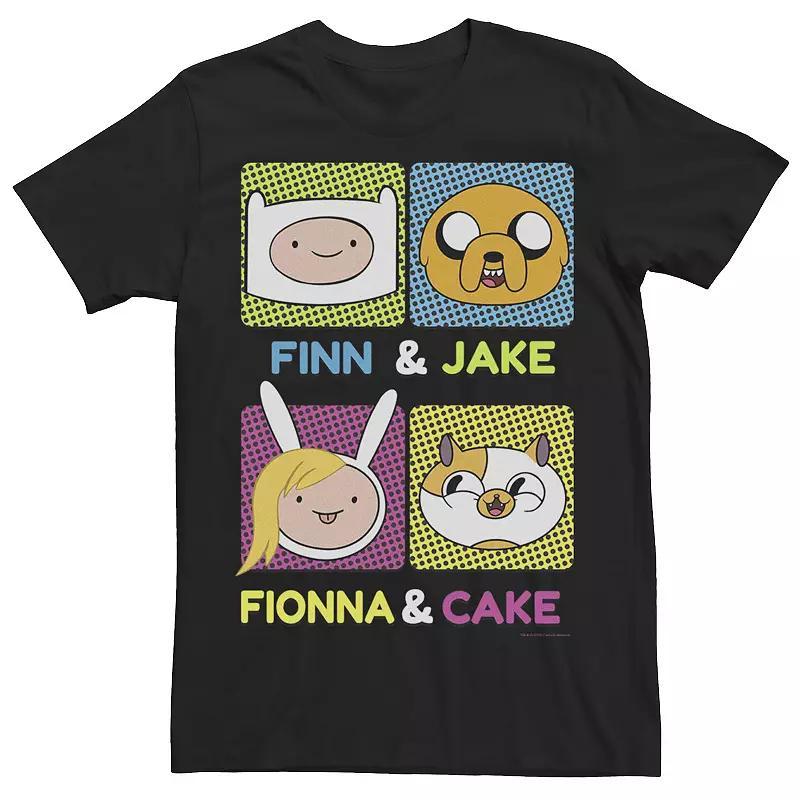 Mens Cartoon Network Adventure Time Finn Jake Fionna Cake Tee Product Image