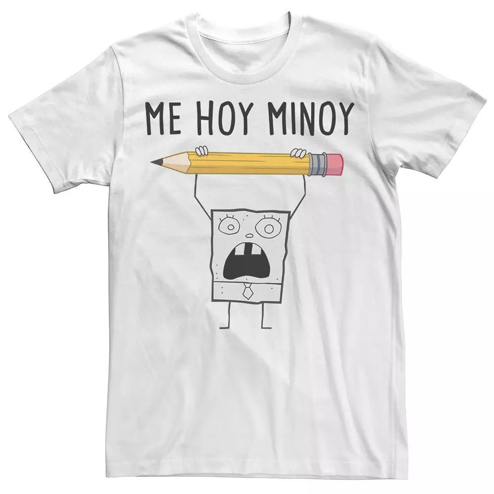 Big & Tall Nickelodeon SpongeBob SquarePants DoodleBob Me Hoy Minoy Tee, Men's,  Product Image