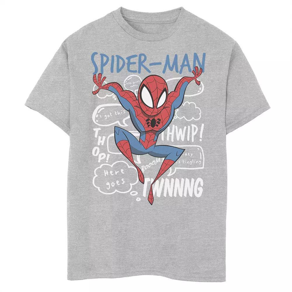Boys 8-20 Marvel Spider-Man Action Pose Comic Sound Effects Graphic Tee, Boy's,  Product Image