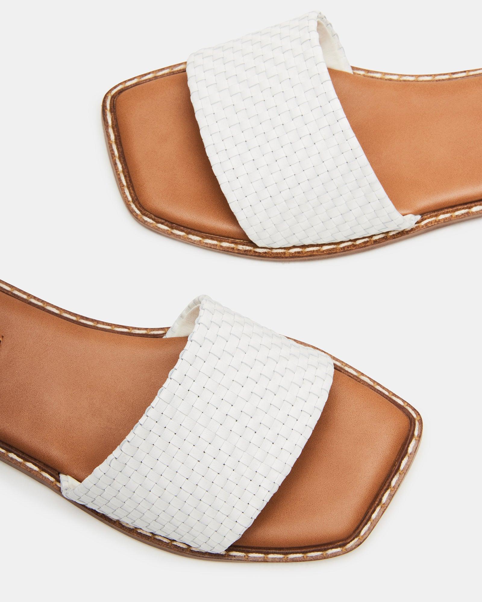 SANDRA WOVEN WHITE LEATHER Female Product Image