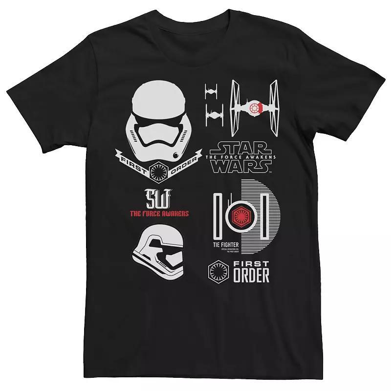 Men's Star Wars Force Awakens First Order Trooper Tee, Size: Large, Black Product Image