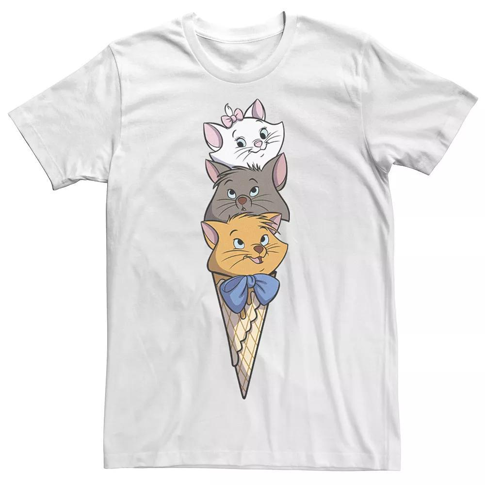 Men's The Aristocats Kitten Ice Cream Stack Tee,  Product Image