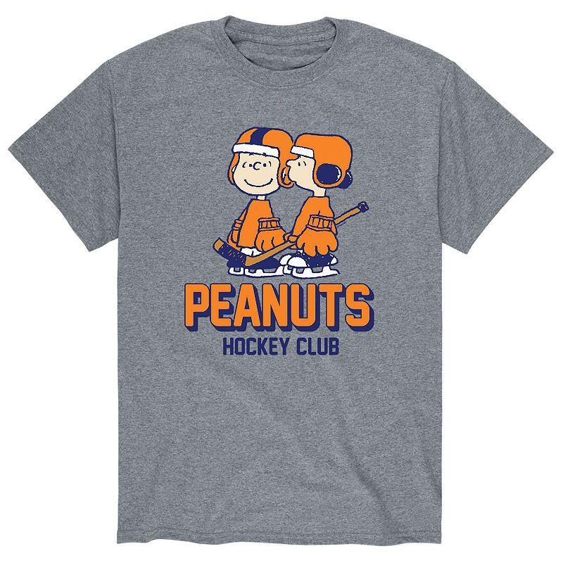 Big & Tall Peanuts Hockey Club Tee, Men's, Size: 3XL Tall, Gray Product Image