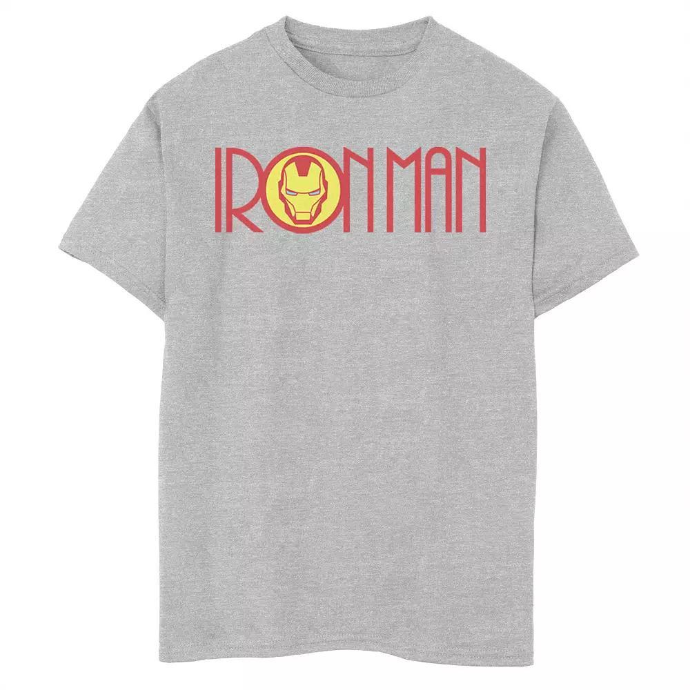 Boys 8-20 Marvel Iron Man Long Font Mask Logo Graphic Tee, Boy's,  Product Image