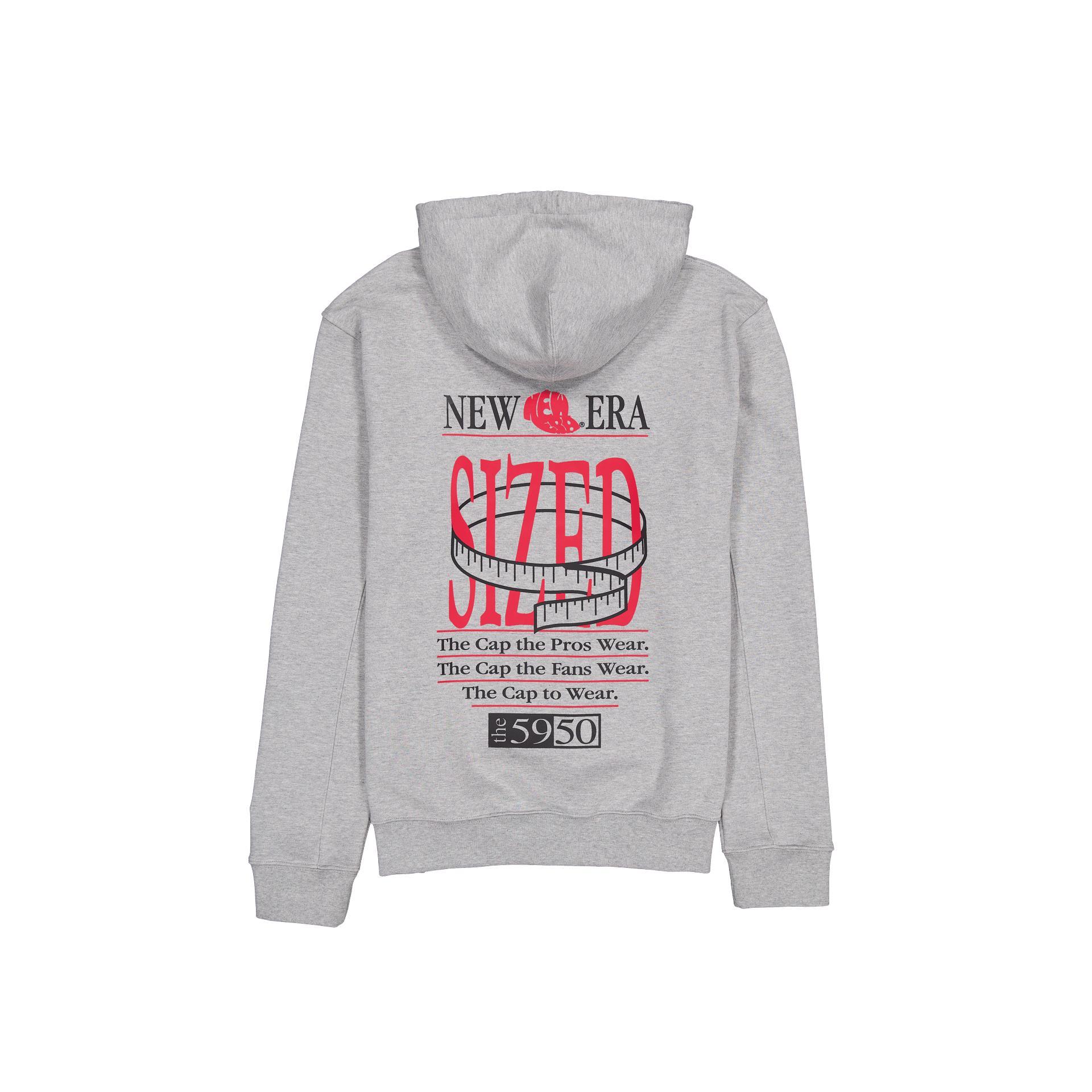 Brand New Era Sized Graphic Heather Gray Hoodie Male Product Image