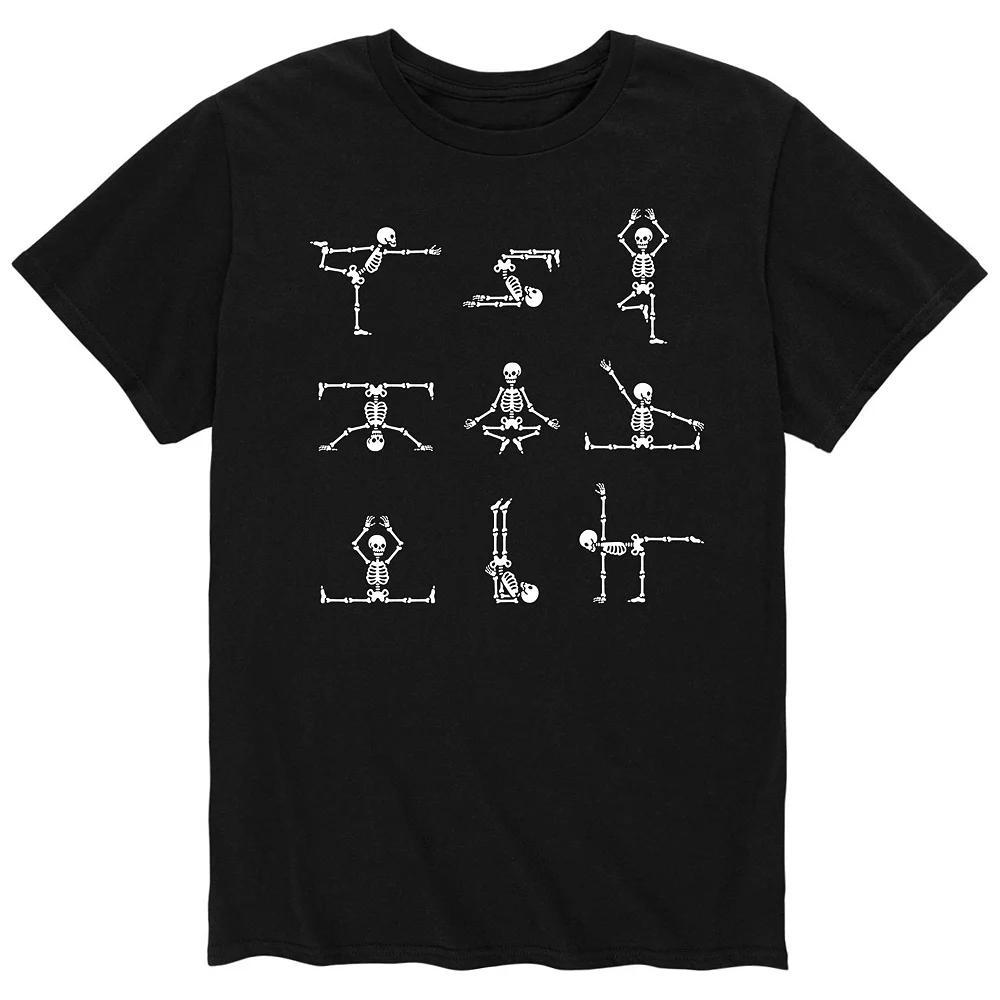 Men's Skeleton Yoga Poses Tee,  Product Image