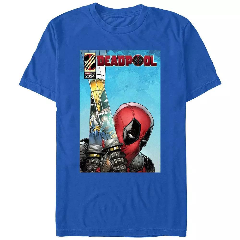 Men's Marvel Deadpool And Wolverine Katanas Reflection Graphic Tee,  Product Image