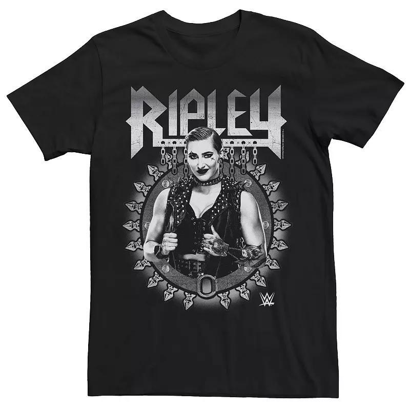 Men's WWE Ripley Metal Color Poster Tee, Size: XL, Black Product Image