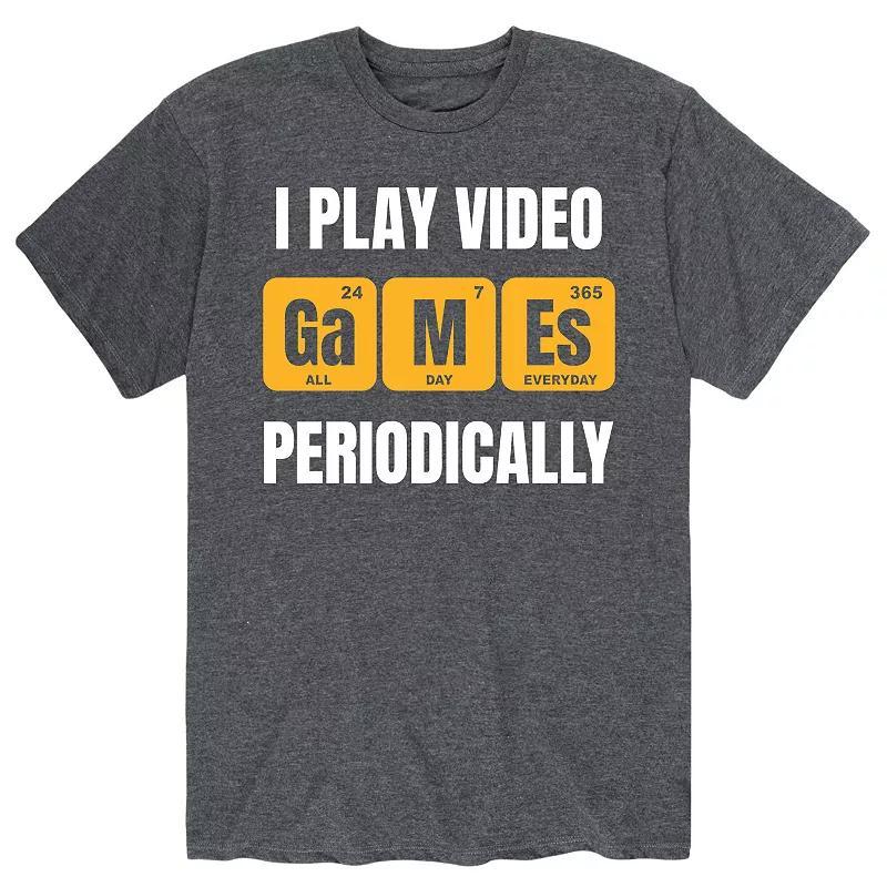 Men's Play Video Games Periodically Tee,  Product Image