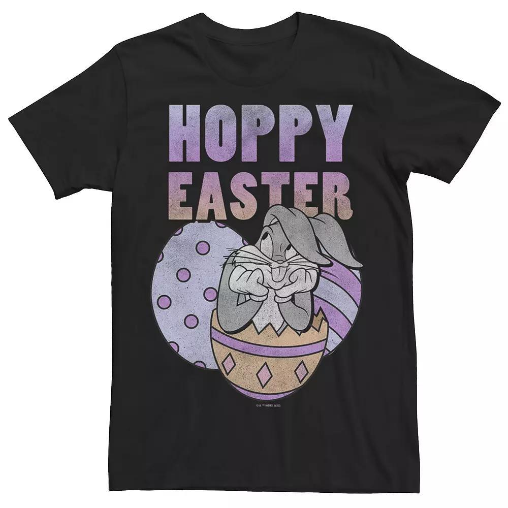 Men's Bugs Bunny Hoppy Easter Eggs Tee, Size: XXL, Black Product Image