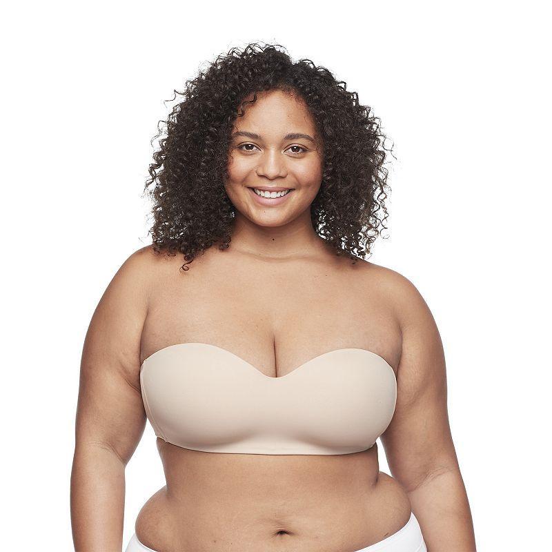 Warners Easy Does It Easy Size Lightly Lined Wireless Strapless Bra RY0161A, Womens Toasted Brown Product Image