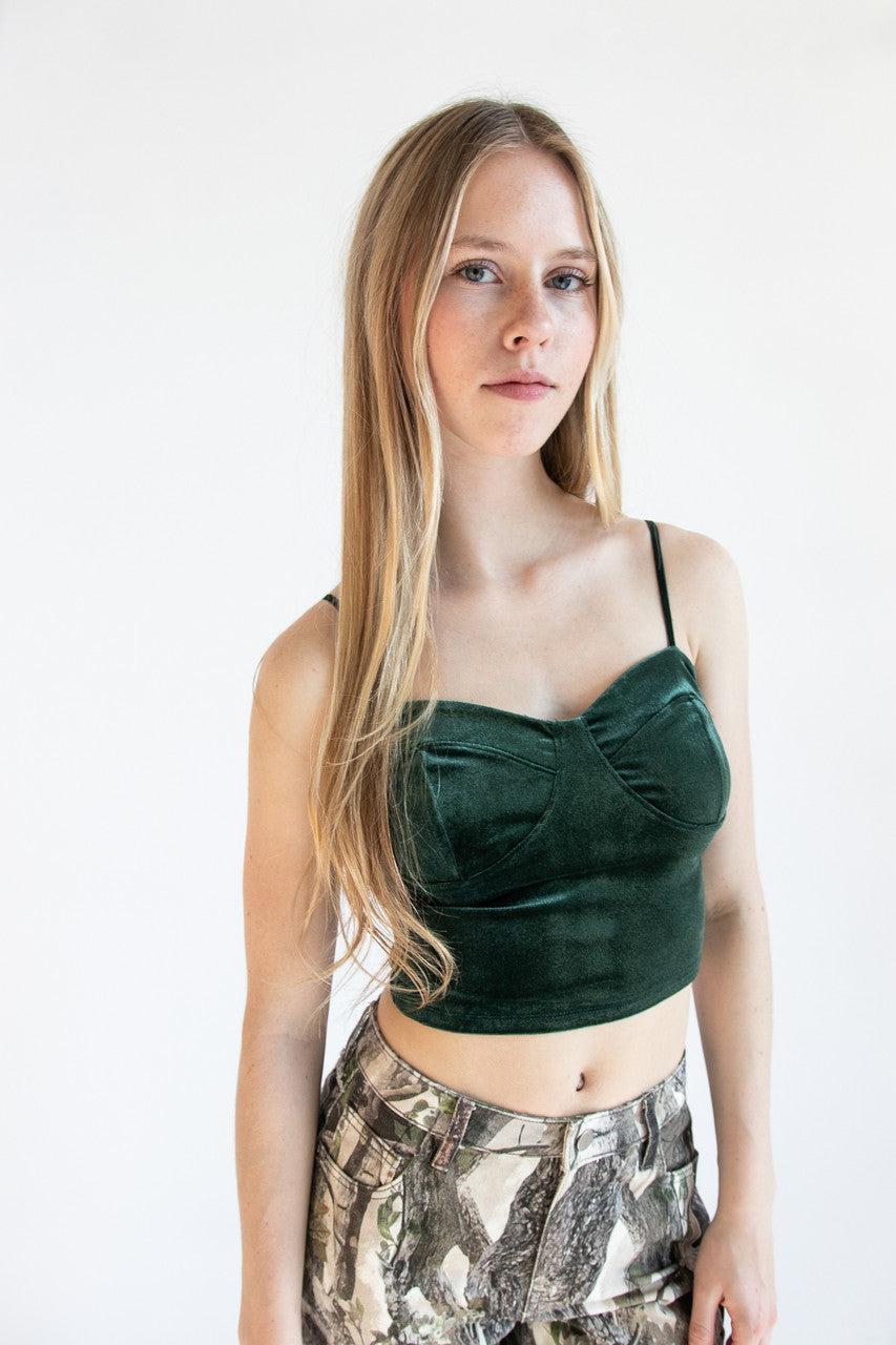 Velvet Bustier Cami Product Image