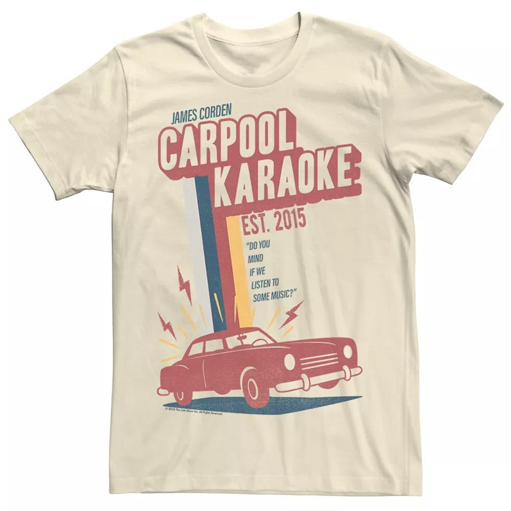 Men's The Late Late Show James Corden Retro Tee, Size: XXL, Natural Product Image
