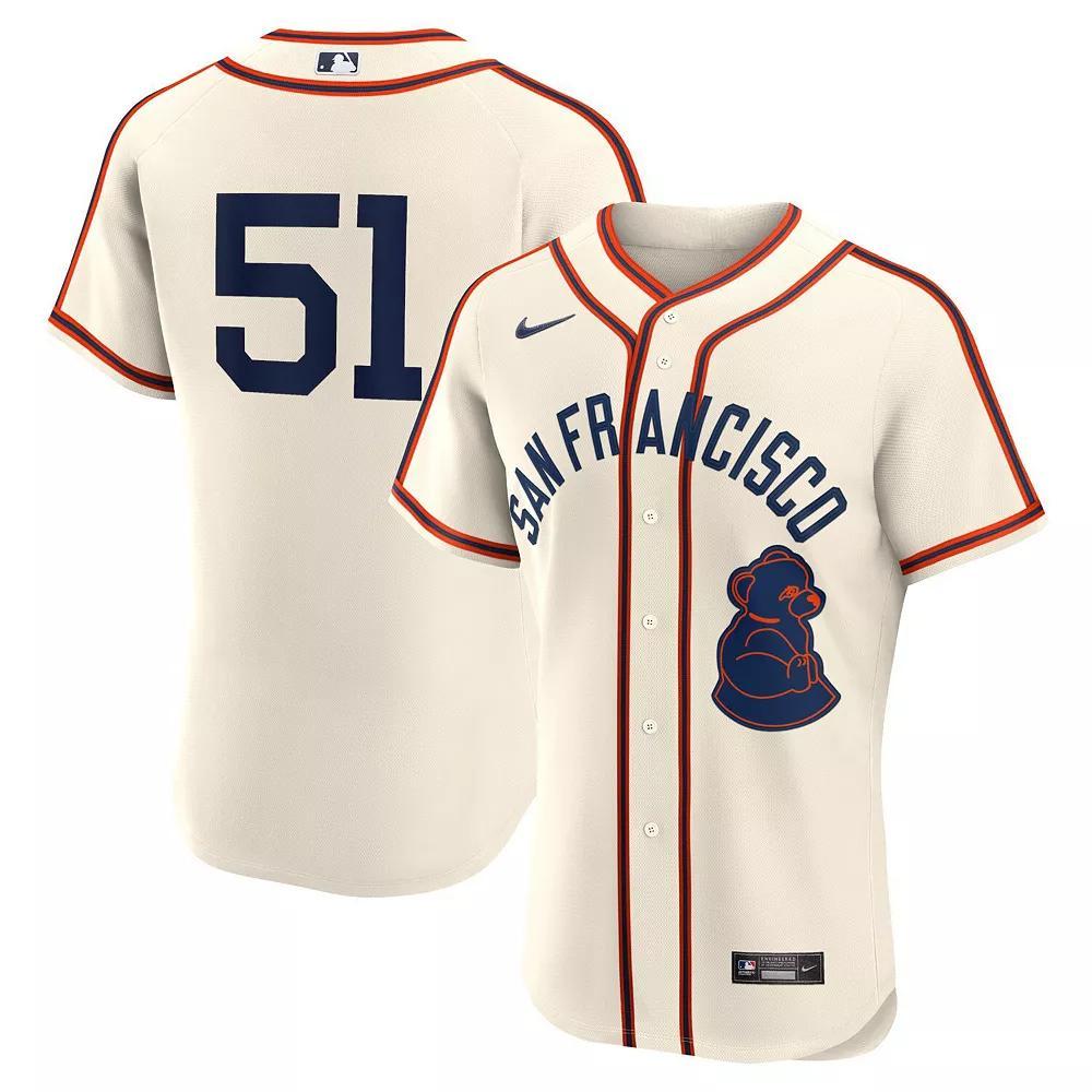 Men's Nike Jung Hoo Lee Cream San Francisco Giants 2024 Rickwood Classic Authentic Player Jersey, Size: 60, Beige Product Image