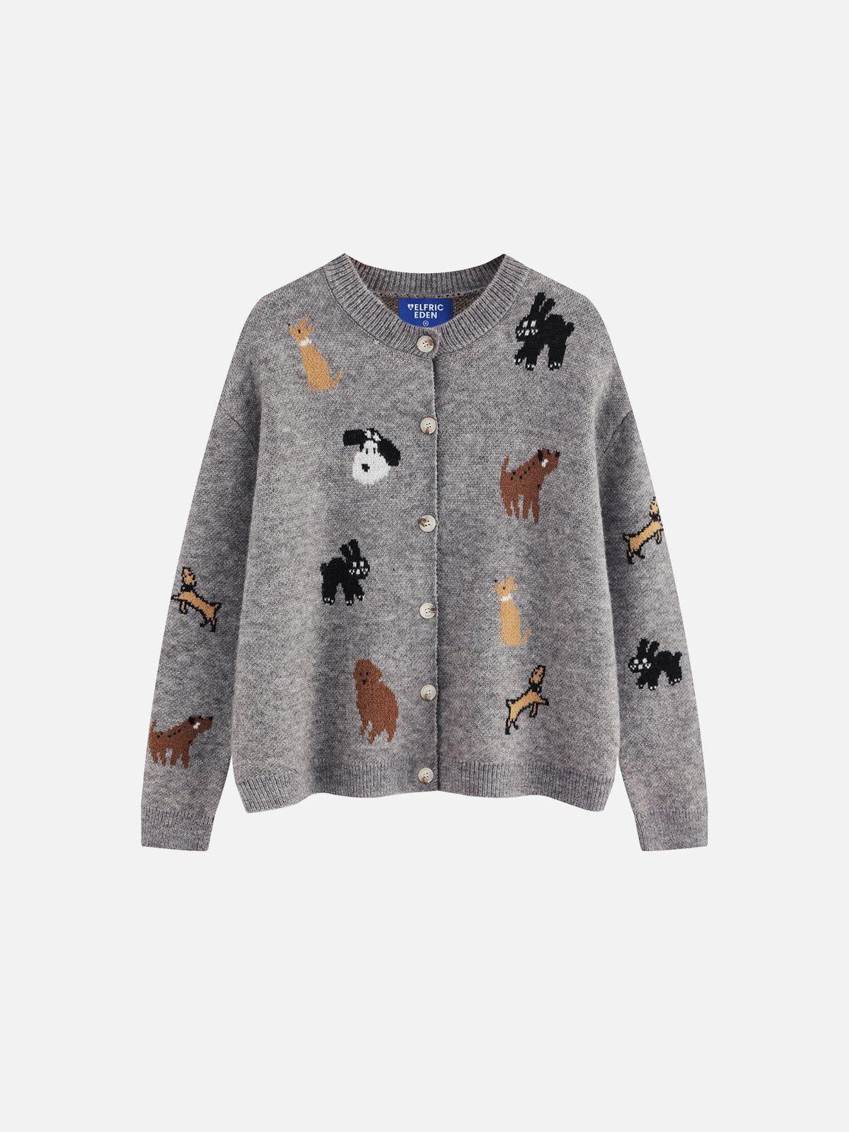 Aelfric Eden Cartoon Animal Graphic Cardigan Female Product Image