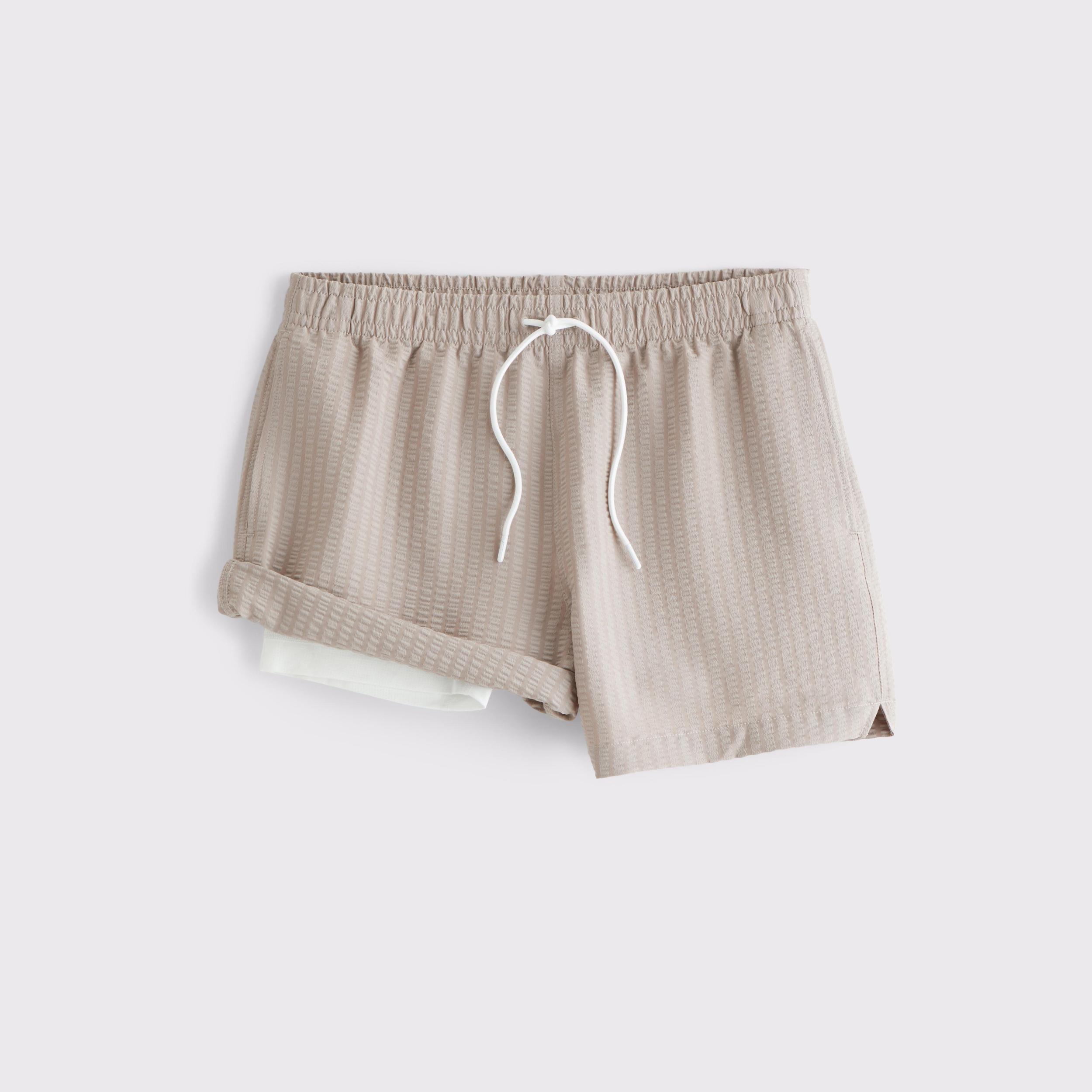 Pull-On Micro-Seersucker Swim Trunk Product Image