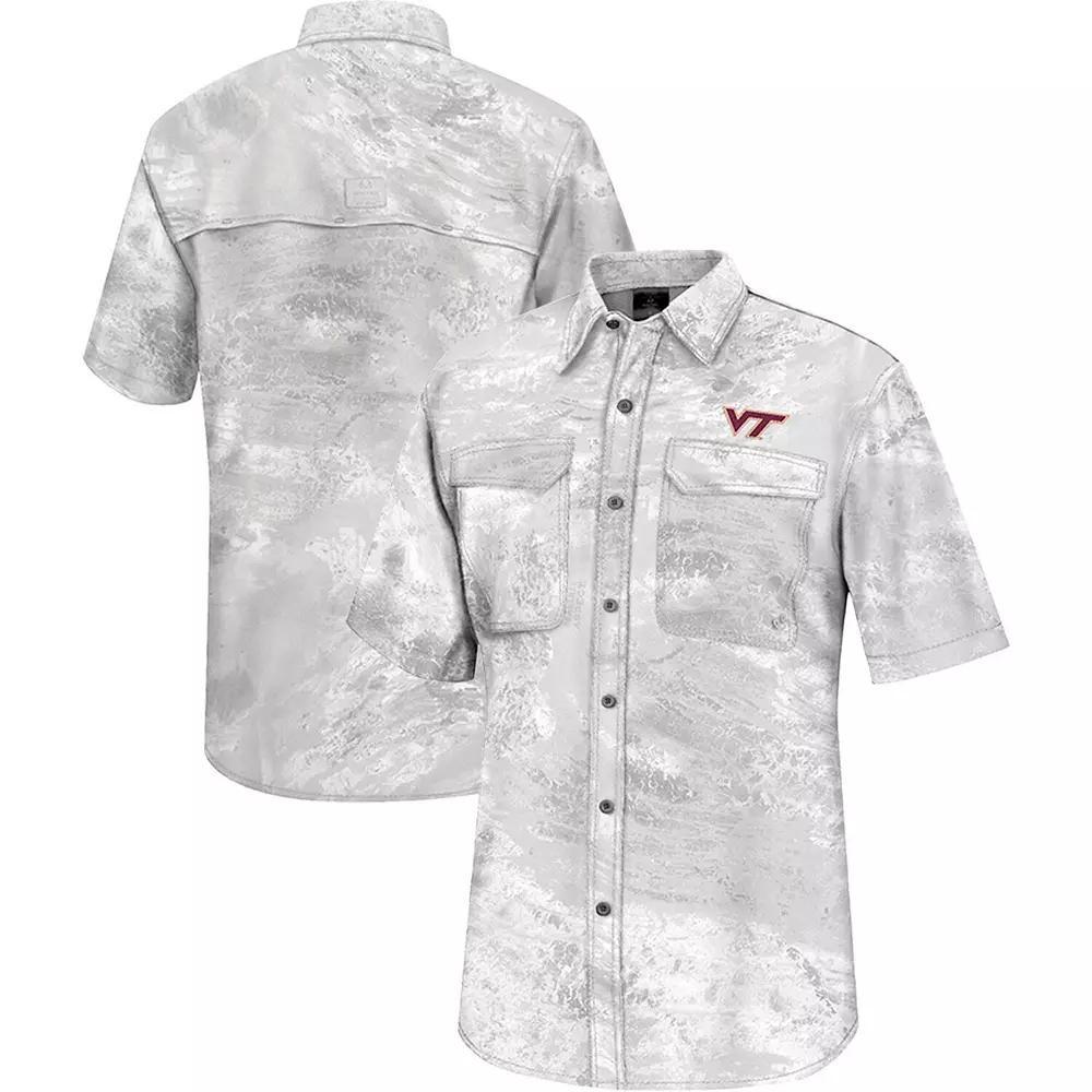 Men's Colosseum  White Tennessee Volunteers Realtree Aspect Charter Full-Button Fishing Shirt, Size: Medium Product Image