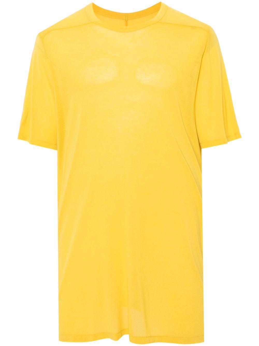 RICK OWENS Yellow Porterville Level T-shirt In 12 Lemon Product Image