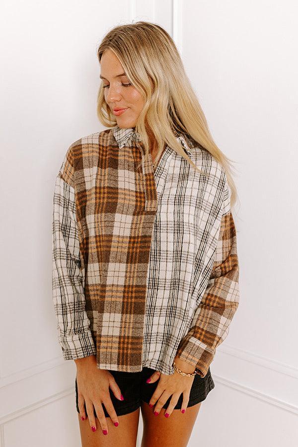 Seasonal Snuggles Flannel Top Product Image
