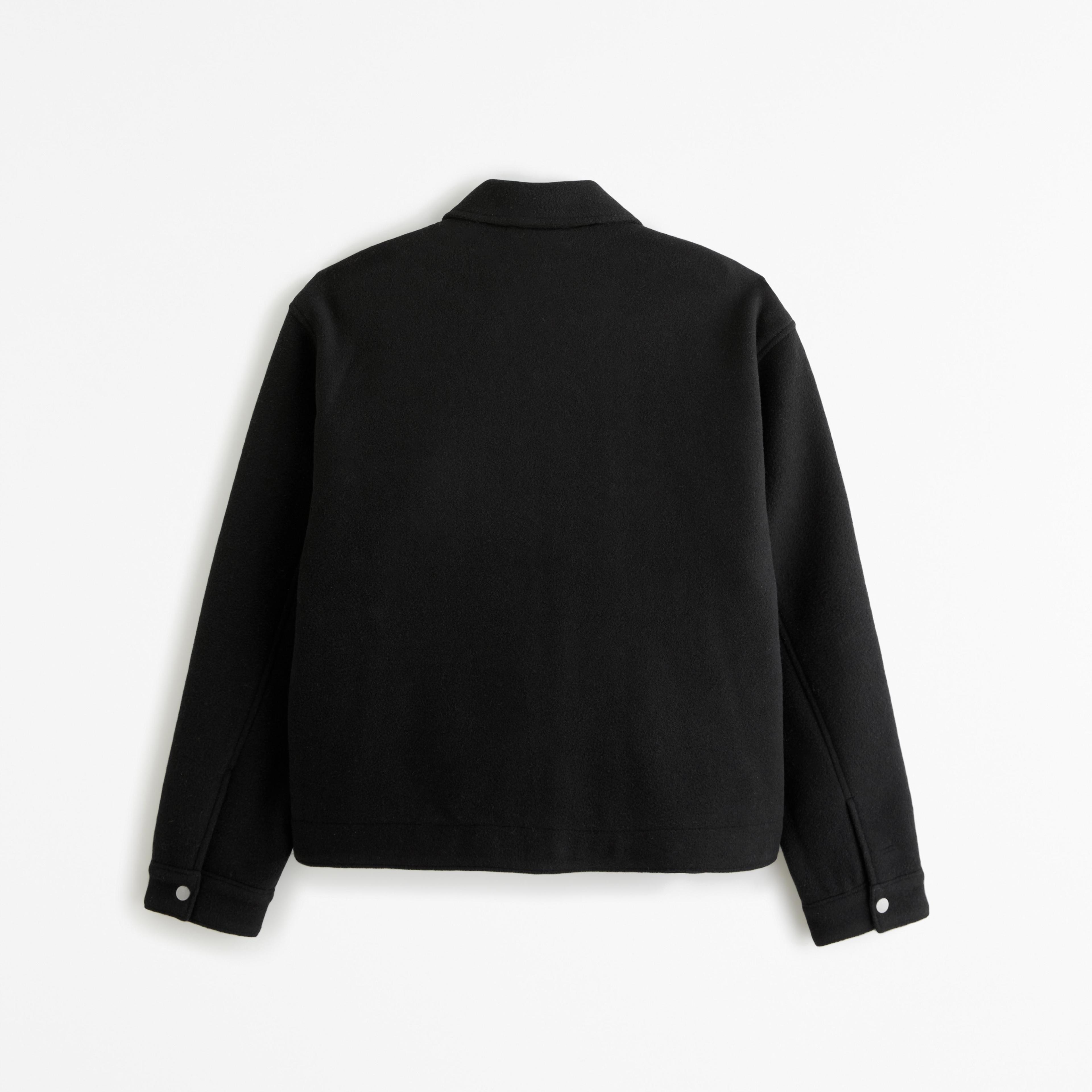 Cropped Dressy Zip Jacket Product Image