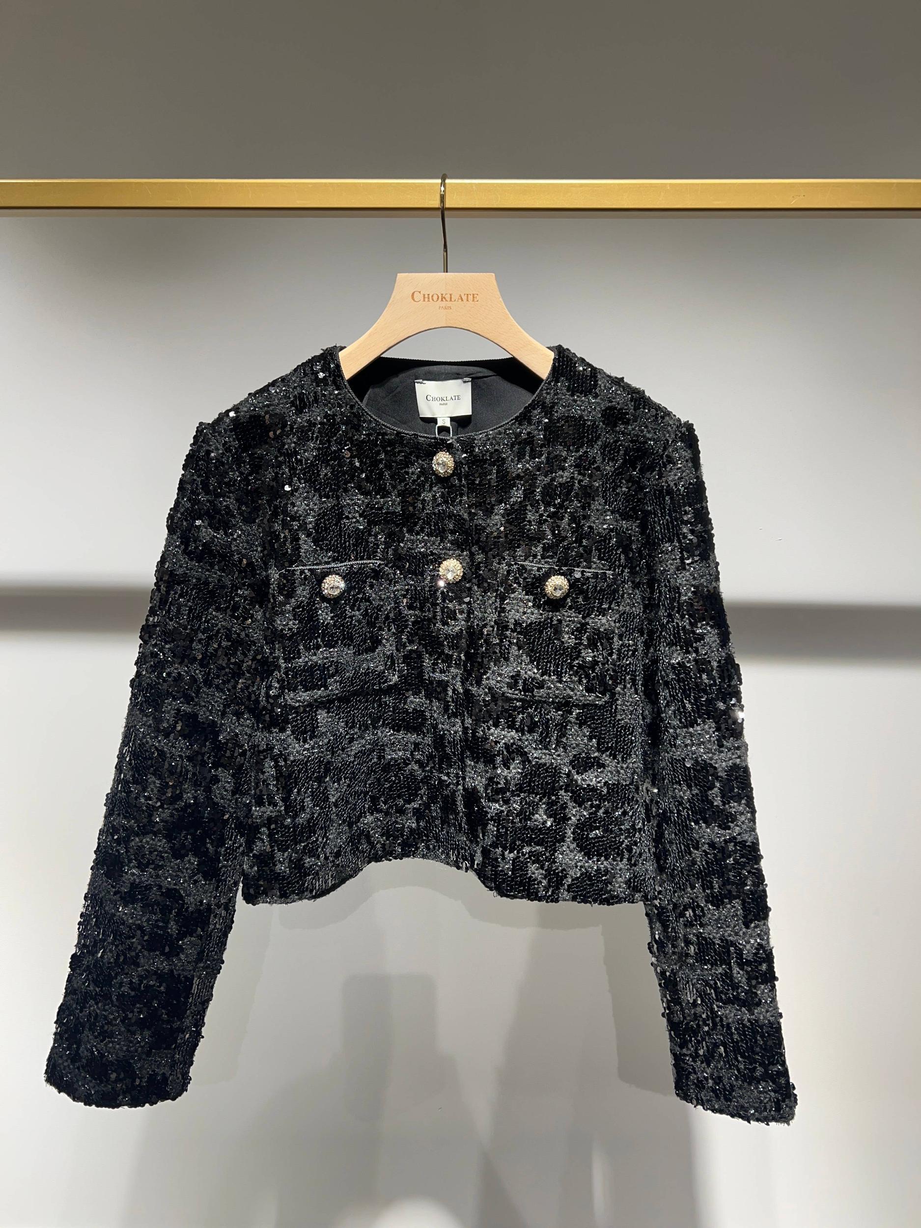 Sequin Tweed Jacket Product Image