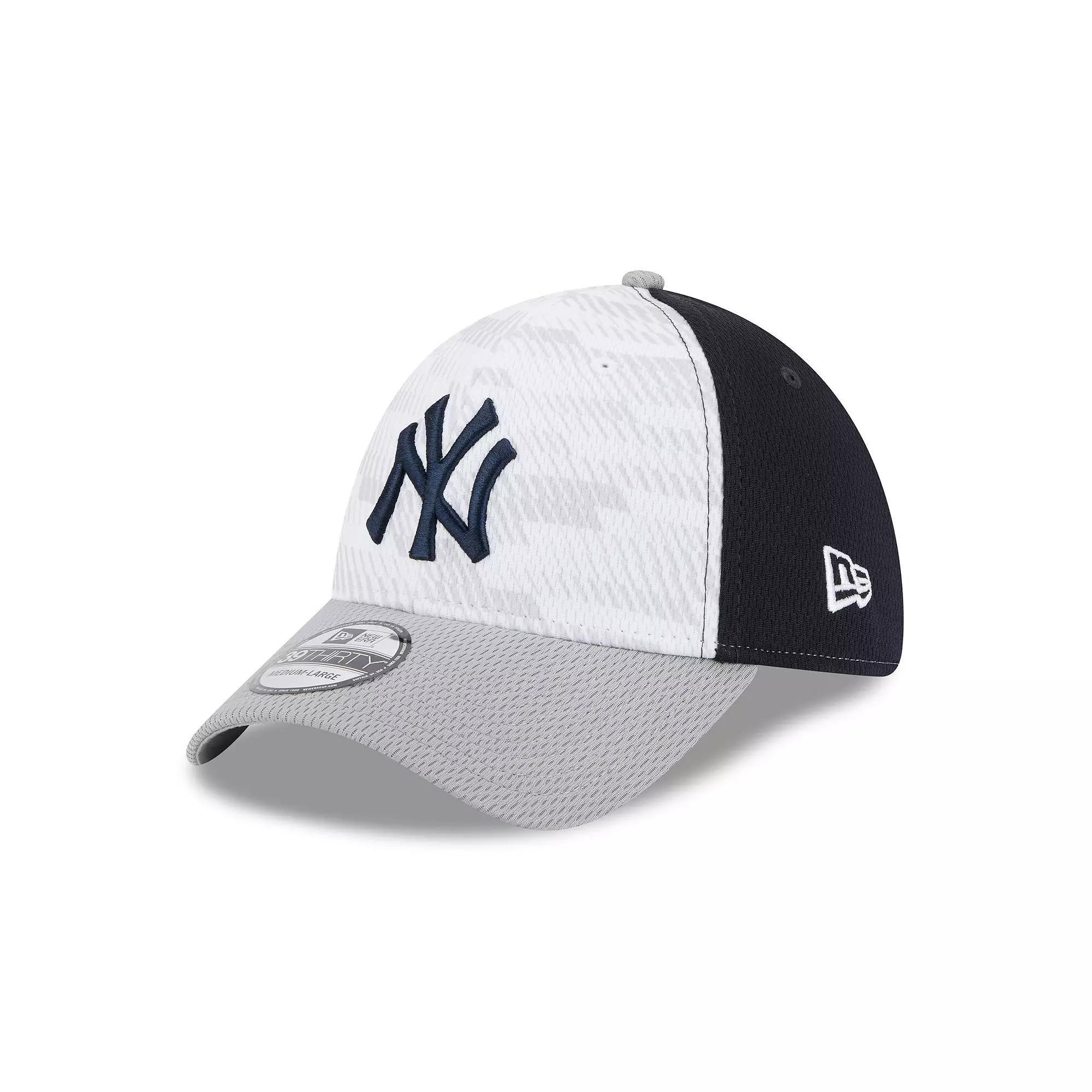 Men's New Era Navy/Gray New York Yankees 2025 MLB Clubhouse 39THIRTY Flex Hat, Size: Medium/Large, Blue Product Image