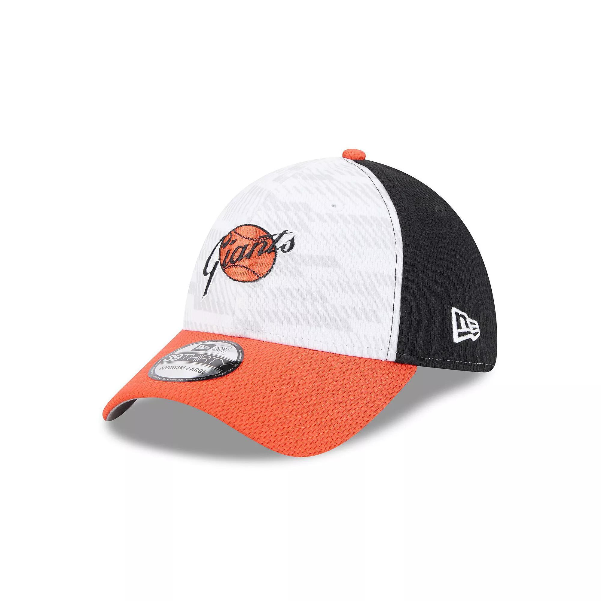 Men's New Era Black/Orange San Francisco Giants 2025 MLB Clubhouse 39THIRTY Flex Hat, Size: Medium/Large Product Image
