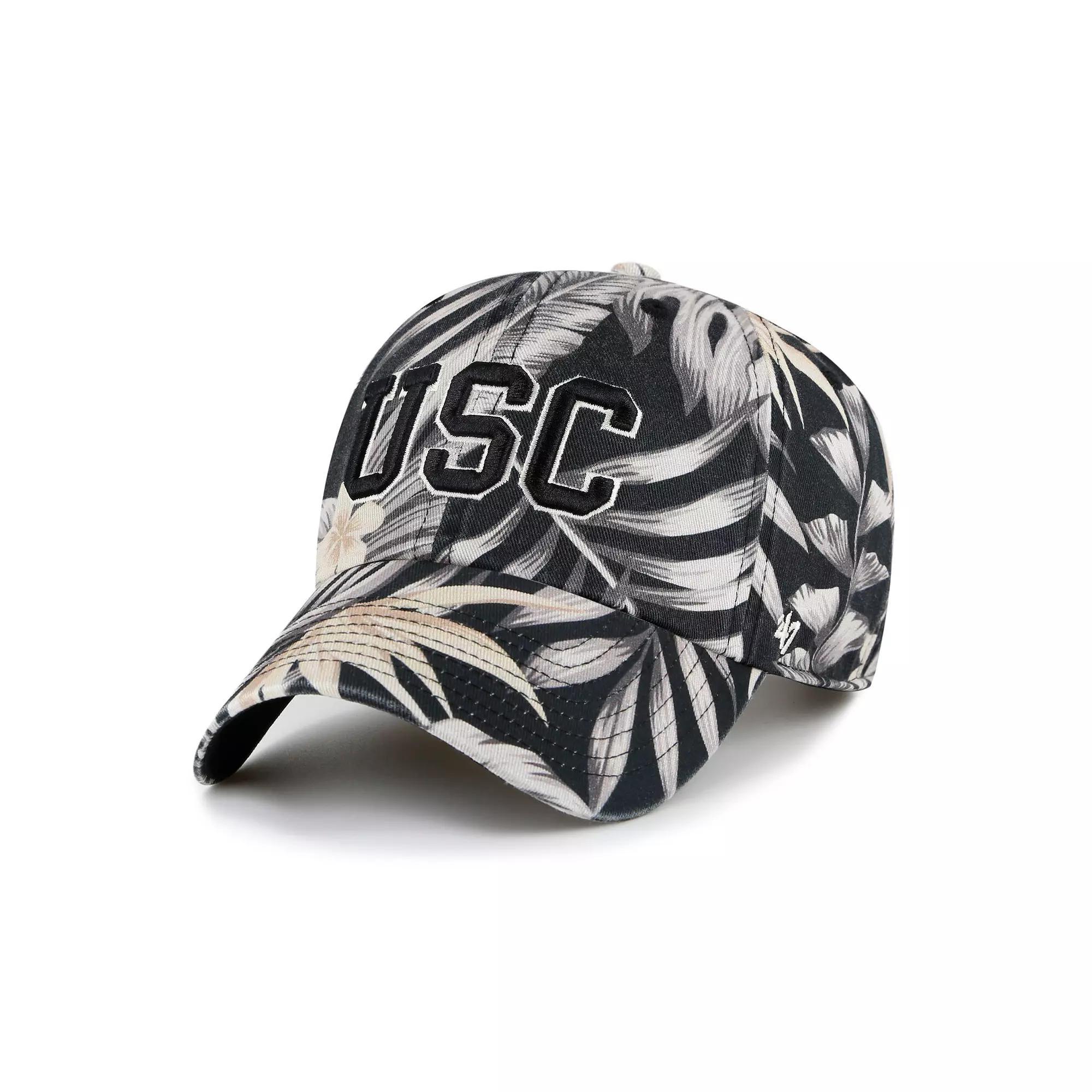 Men's '47 Black USC Trojans Tropicalia Clean Up Adjustable Hat Product Image