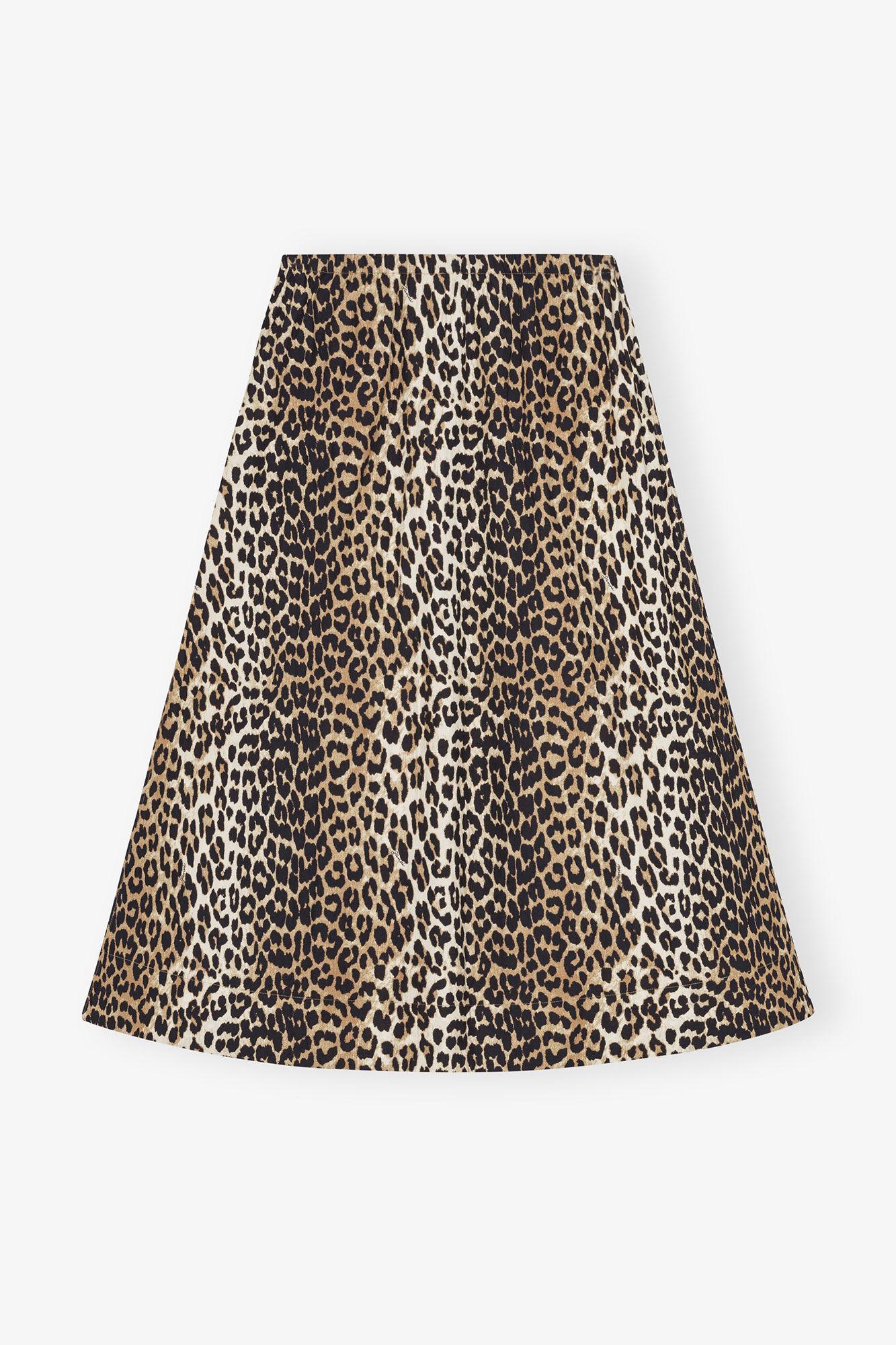 Leopard Printed Elasticated Maxi Skirt Product Image