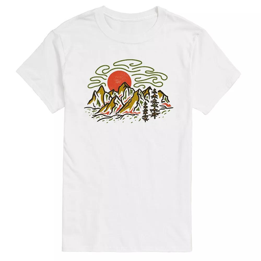 Men's Colorful Mountains Graphic Tee,  Product Image