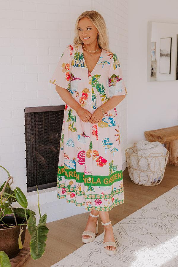 Shangri La Gardens Midi Dress Product Image