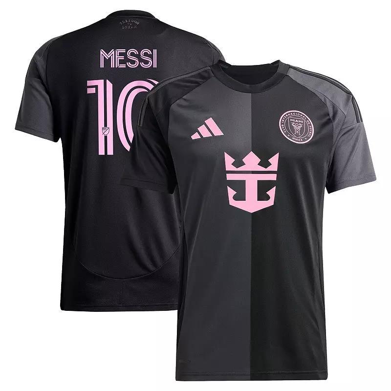 Men's adidas Lionel Messi Black Inter Miami CF 2025 The Fortitude Kit Replica Player Jersey, Size: Small, Mls Black Product Image