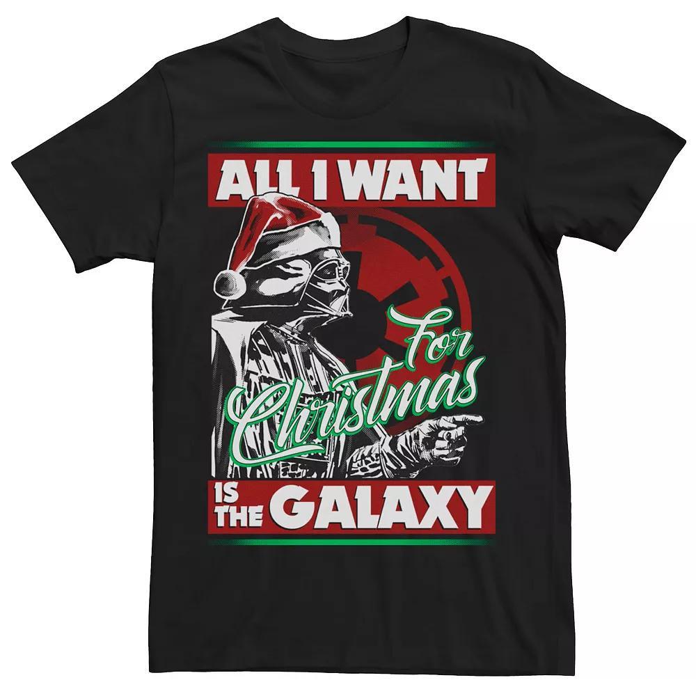 Men's Star Wars Vader Empire All I Want Galaxy Christmas Tee,  Product Image