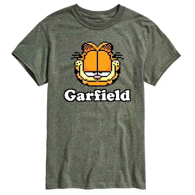 Men's Garfield Video Game Garfield Logo Graphic Tee, Size: Large, Red Product Image