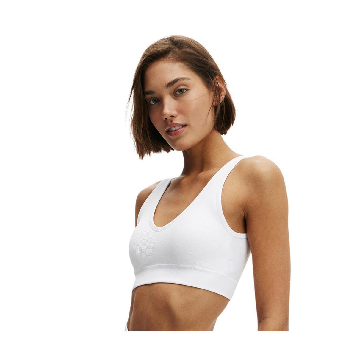 Cotton On Womens Seamless Plunge Strappy Back Crop Product Image