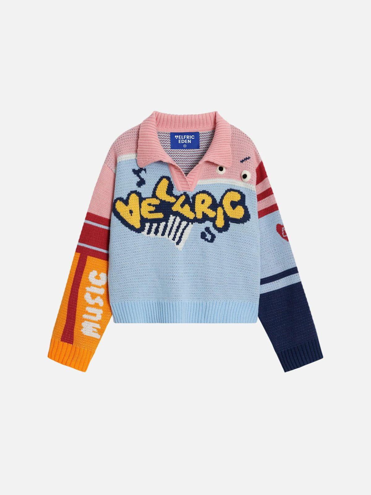 Aelfric Eden Color Blocking Stripe Sweater Female Product Image