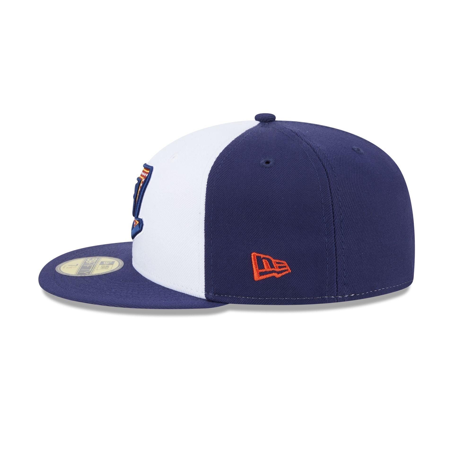 Myrtle Beach Pelicans Theme Night Navy Sidepatch59FIFTY Fitted Hat Male Product Image