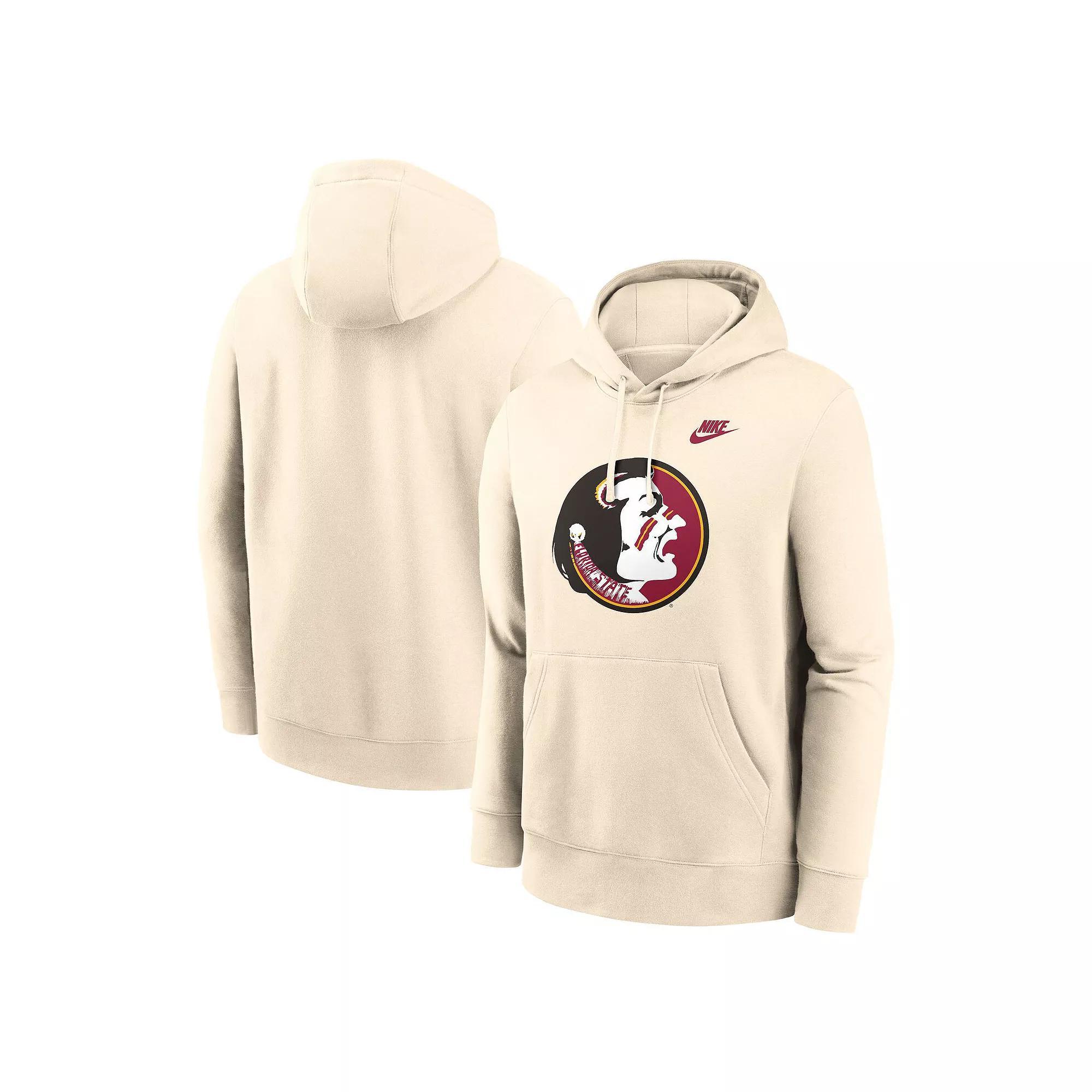 Men's Nike Cream Florida State Seminoles Vault Logo Pullover Hoodie,  Product Image