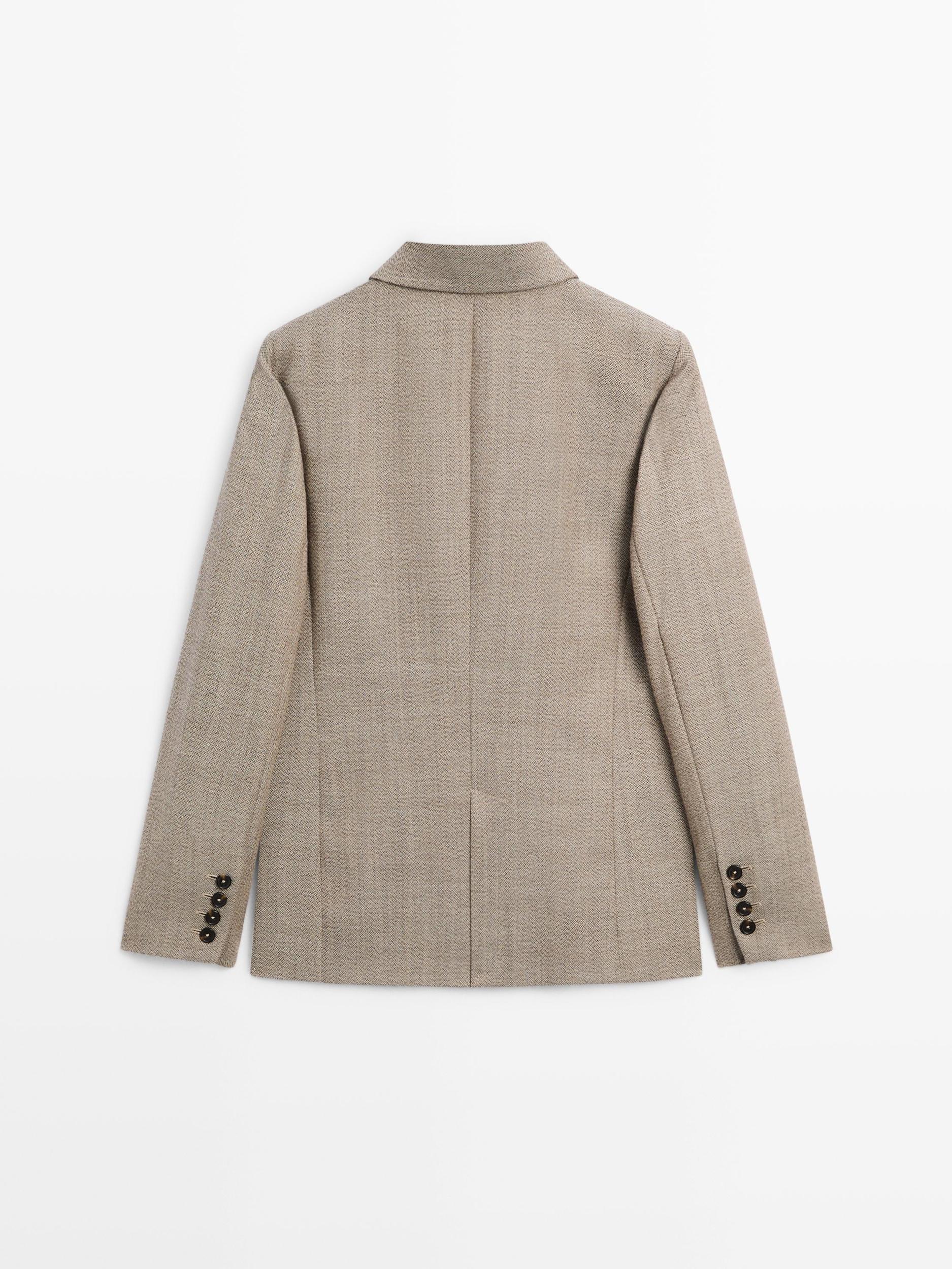 Flecked 100% wool blazer Product Image