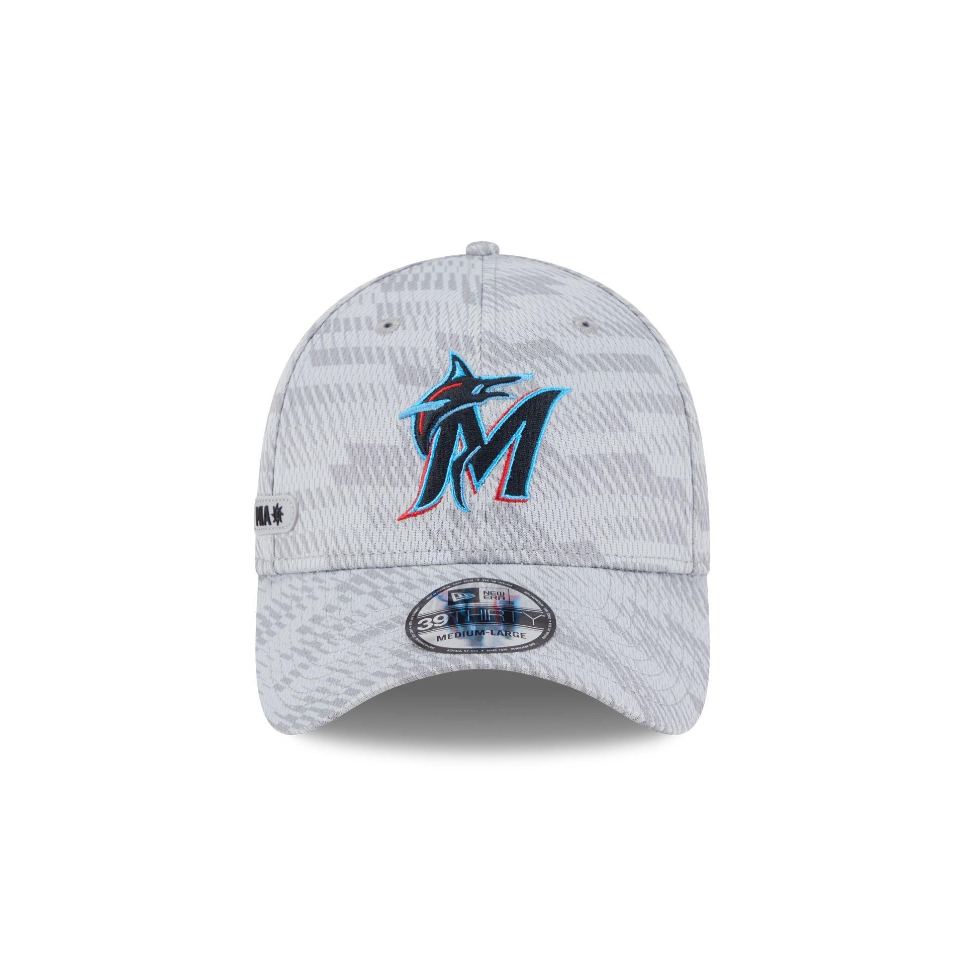 Miami Marlins 2025 Clubhouse Gray 39THIRTY Stretch Fit Male Product Image