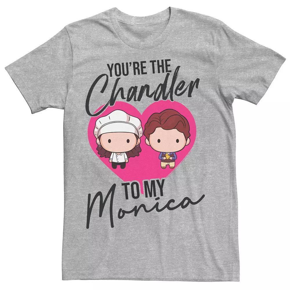 Men's Friends You're The Chandler To My Monica Tee, Size: XXL, Athletic Grey Product Image